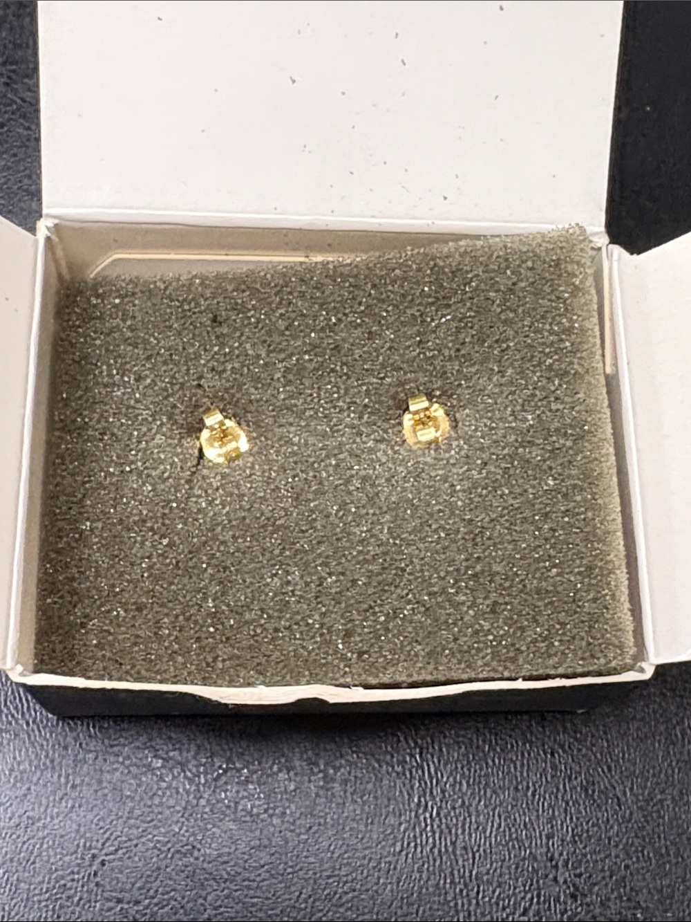 Vintage Avon Itsy Bitsy Spider Gold Tone Pierced Earrings Rhinestone Belly 1994 - Picture 5 of 5